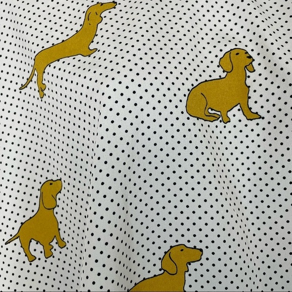 ZARA Dachshund Dog Blouse Size Large - Picture 4 of 8